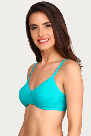 Buy Jockey Double Layered Wirefree Shaper Bra - Teal at Rs.579