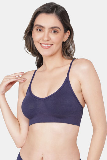Buy Jockey Double Layered Non Wired Full Coverage T-Shirt Bra - Classic  Navy at Rs.649 online
