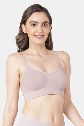 Buy Jockey Es04 Women Wirefree Padded Full Coverage Sleep Bra With  Removable Pads White Online