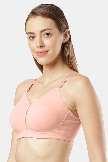 Jockey Double Layered Non Wired Full Coverage Minimiser Bra - Candy Pink