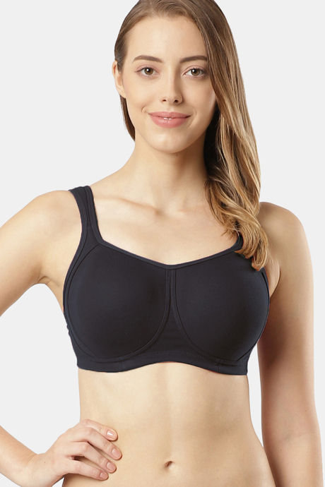 Buy Jockey Padded Non Wired Full Coverage T-Shirt Bra - Black at Rs.1049  online
