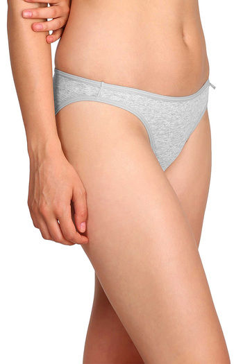 Buy Jockey Low Waist Cotton Bikini Stretch Brief- Light Grey at Rs.199  online