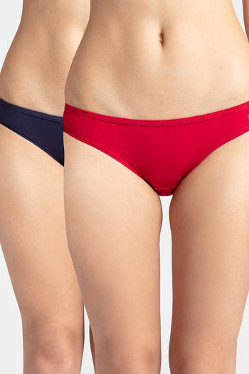 Jockey Women's Medium Coverage Super Combed Cotton Bikini Panty – Online  Shopping site in India