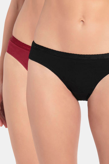 Buy Jockey Medium Rise Half Coverage Bikini Panty (Pack of 3) - Assorted