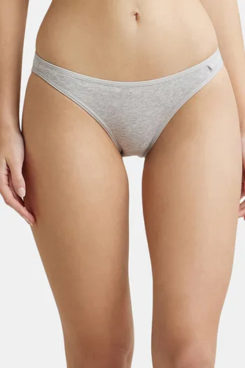 Buy Jockey Low Rise Full Coverage Bikini Panty - Steel Grey Melange at  Rs.219 online