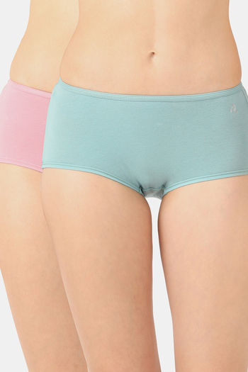 Buy Jockey Medium Rise Full Coverage Hipster Panty (Pack of 2) - Assorted  at Rs.429 online