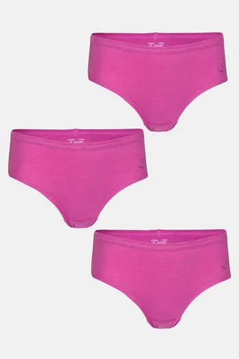 Buy Jockey Girls Medium Rise Full Coverage Hipster Panty (Pack of 3) -  Assorted at Rs.399 online