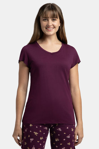 Jockey Relaxed T-Shirt Purple Wine