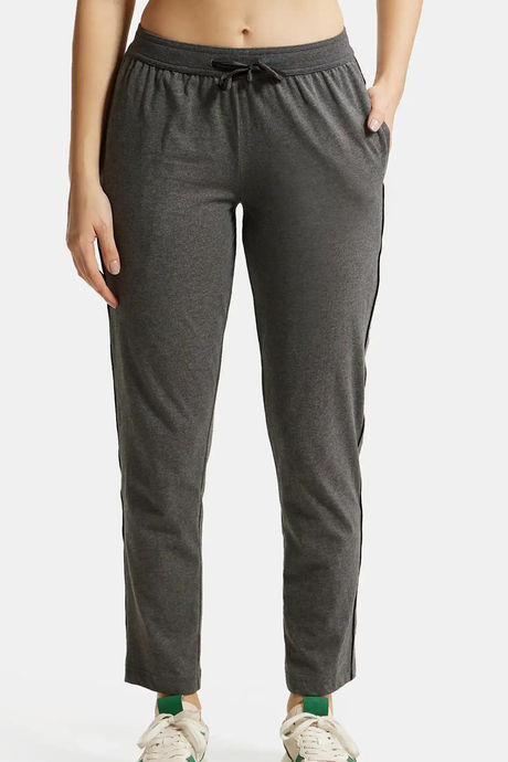 Jockey Women's Cotton Elastane Stretch Slim Fit Track pants – Online  Shopping site in India