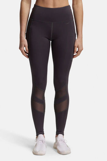 Buy Jockey Anti Microbial Leggings - Forged Iron at Rs.1399 online