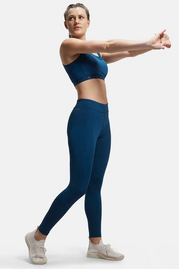 Buy Jockey Easy Movement Leggings - Poseidon at Rs.999 online