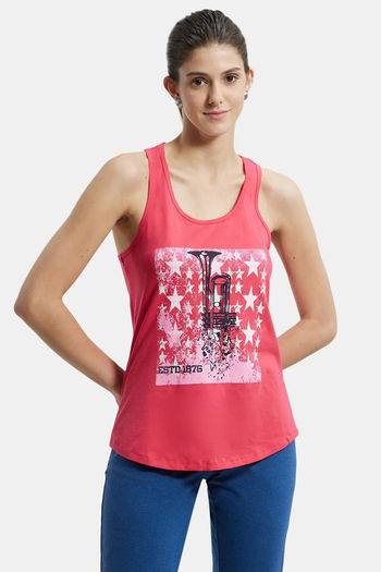 Buy Jockey Relaxed Relaxed Tank Top - Ruby at Rs.549 online