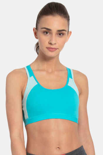 37% OFF on Jockey Assorted Cotton Sports Bra Pack Of 2 on Snapdeal