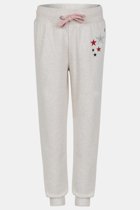 Buy Jockey Girls Relaxed Track pants - Cream Melange at Rs.699 online |  Activewear online