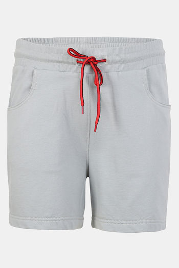 Buy Jockey Girls Relaxed Shorts - Light Grey Melange