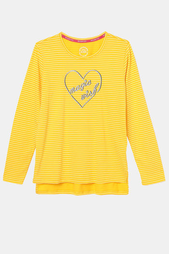 Buy Jockey Girls Easy Movement Relaxed Top - Spectra Yellow