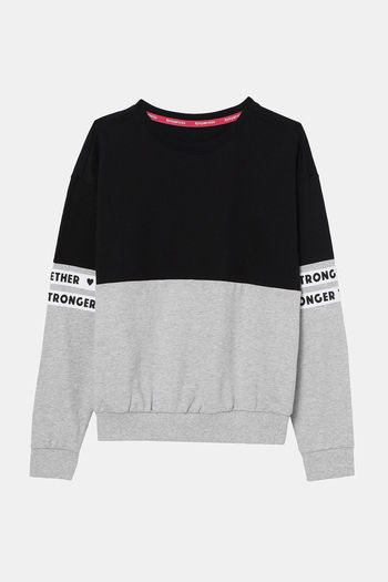 Buy Jockey Girls Easy Movement Sweatshirt - Black