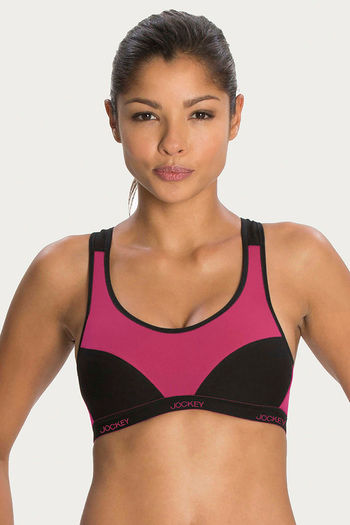 JOCKEY Ruby Printed Power Back Padded Active Bra (Multicolor, Size 78) in  Delhi at best price by London Beauty - Justdial