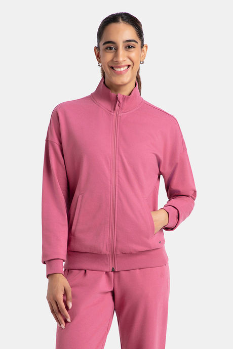 Buy Jockey Super Combed Cotton French Terry Fabric Relaxed Jacket