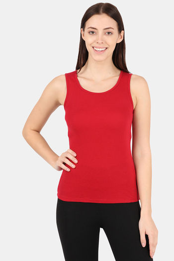 Buy Women's Super Combed Cotton Rib Fabric Inner Tank Top With