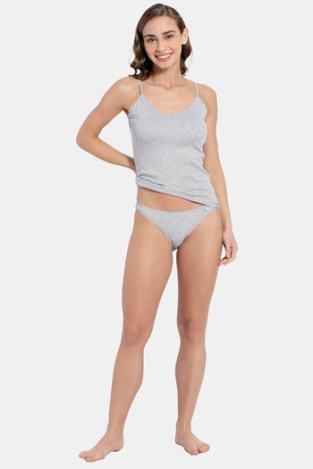 Jockey Cotton Camisole - Light Grey Melange