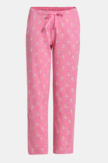 Buy Jockey Girls Cotton Pyjama - Wild Orchid Printed