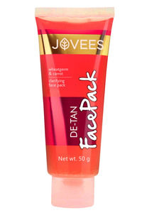 Buy Jovees De-Tan Face Pack - Wheatgerm & Carrot 50 gm