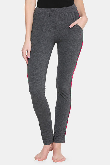 Buy XIN Cotton Elastane Loungewear Bottom - Charcoal Melange at Rs.699  online