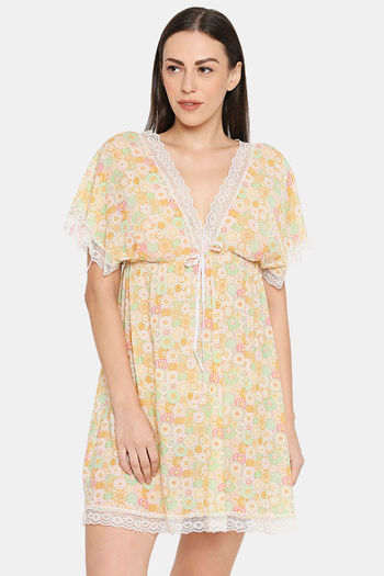 Buy XIN Polyester Babydoll - Light Yellow at Rs.1149 online