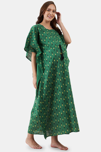 Polka Dot Cotton Kaftan Nighty Online The Kaftan Company Maternity