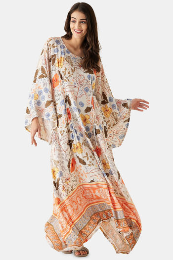Buy The Kaftan Company Modal Full Length Nightdress - White