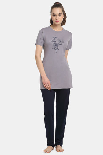 Buy Kanvin Modal Pyjama Set Grey at online Nightwear