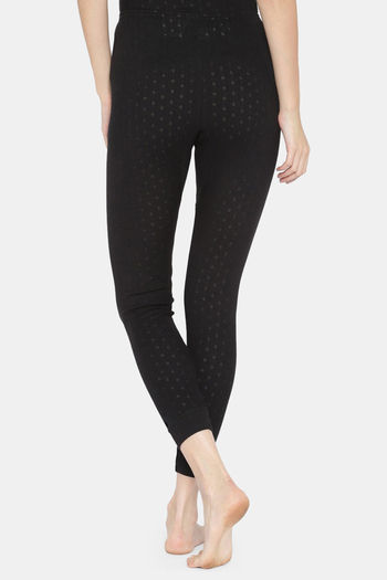 Buy Zivame Thermal Pointelle Knit Poly Viscose Leggings - Roebuck at Rs.351  online