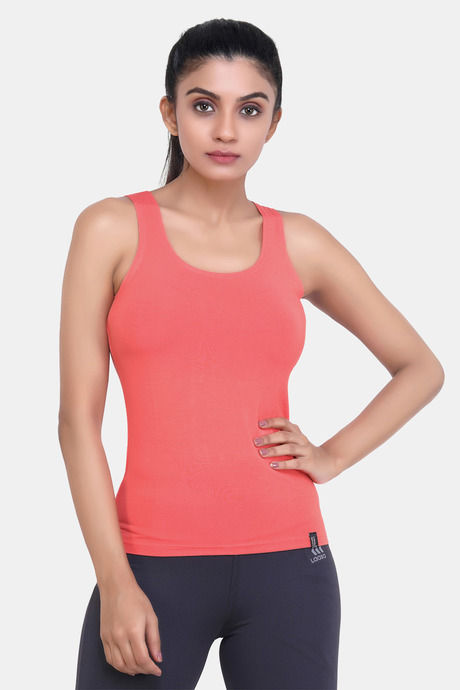 Buy Laasa Viscose Gym Tank Top - Tomato at Rs.699 online