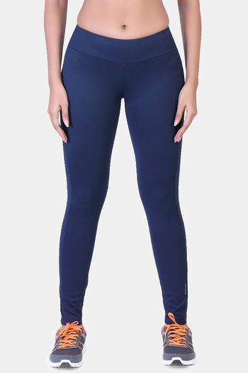 Buy Laasa Mid Rise Quick Drying Leggings - Navyblue at Rs.1499 online