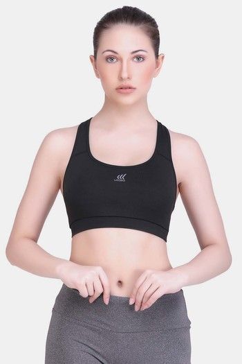Buy Zelocity High Impact Quick Dry Sports Bra- Wild Dove at Rs