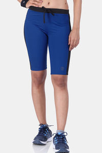 Buy Laasa Side Striped Running Shorts - Navyblue