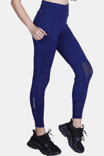 Buy Laasa Mid Rise Quick Drying Leggings - Navyblue at Rs.1499 online