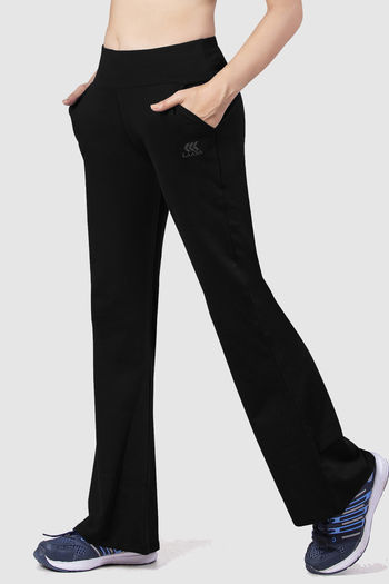 POPWINGS Regular Fit Women Off White Polyester Trousers Women trousers  Solid Midrise trousers for women Bell