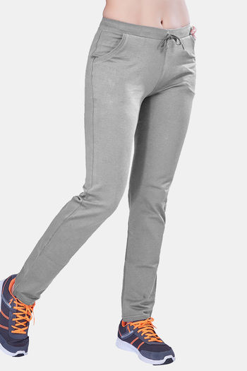 Laasa Sports  Mid-Rise Travelling Cotton Track Pant for Women