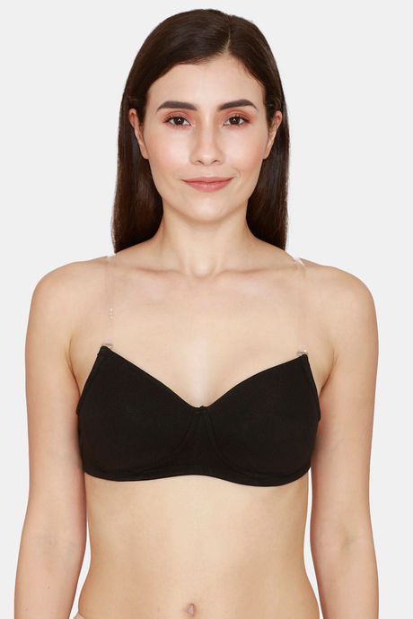 Buy Laavian Padded Non Wired Medium Coverage Backless Bra - Black at Rs.599  online