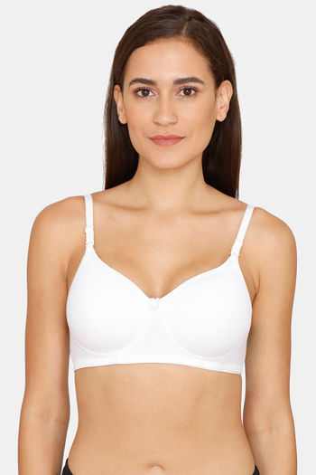 Buy Lady Lyka Padded Non Wired Medium Coverage T-Shirt Bra - White