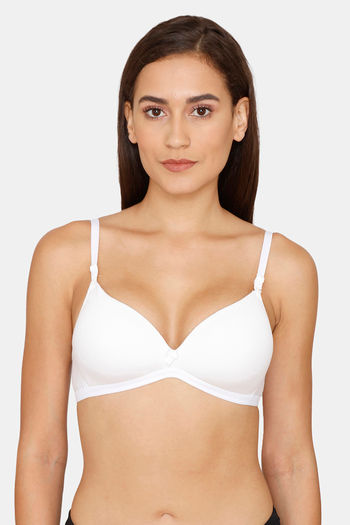 Buy Lady Lyka Padded Non Wired Medium Coverage T-Shirt Bra - White at  Rs.374 online