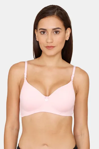 Buy Lady Lyka Padded Non Wired Medium Coverage T-Shirt Bra - Pink