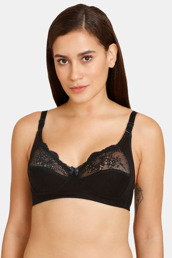 Buy Lady Lyka Single Layered Non Wired Medium Coverage T-Shirt Bra - Black  at Rs.439 online