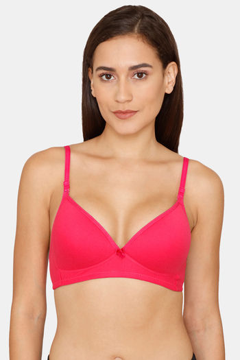 Buy Zivame Glitter Straps Padded Non Wired 3-4th Coverage T-shirt Bra - Fig  Online