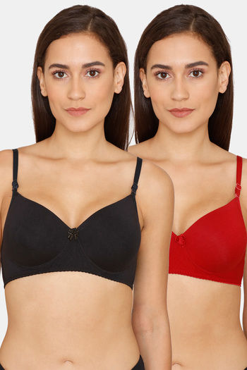 Buy online Pack Of 2 Lightly Padded T-shirt Bra from lingerie for Women by  Lady Lyka for ₹699 at 30% off