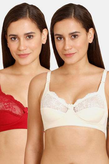 Buy Lady Lyka Women's Cotton Non Padded Non Wired Bra (Pack of 2