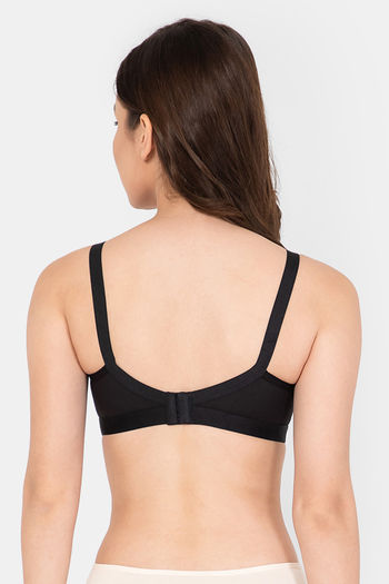 Buy Lady Lyka Single Layered Non Wired Medium Coverage T-Shirt Bra - Black  at Rs.349 online