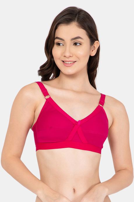 Buy Lady Lyka Single Layered Non Wired Medium Coverage T-Shirt Bra - Black  at Rs.349 online